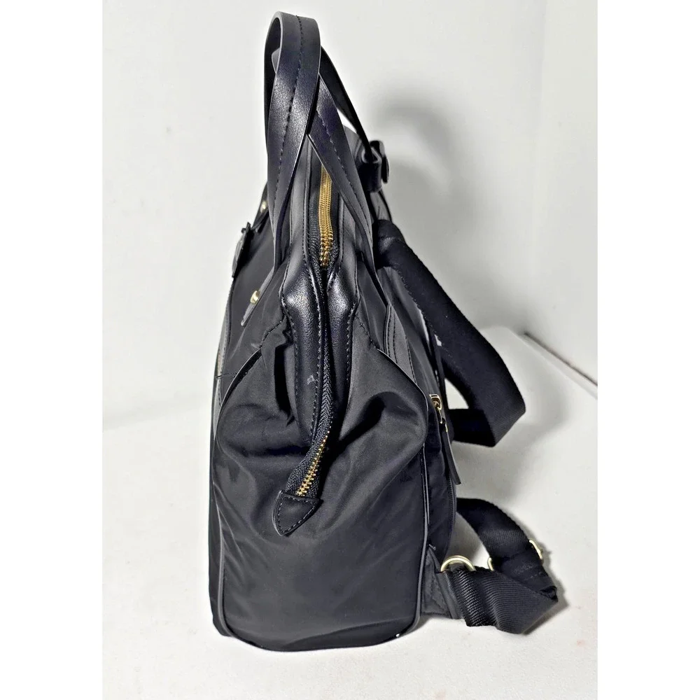 Radley London Backpack Nylon Black with Scottie Charm Pockets